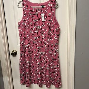 Ann Taylor NWT mauve print dress 16